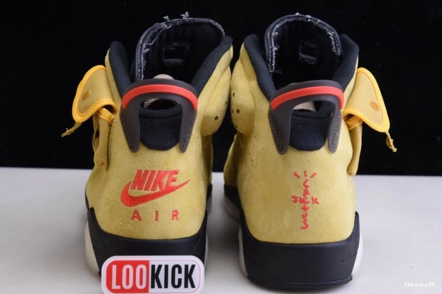 Rep TBkick 6 X SCOTT AIR YELLOW CN1084-300 JORDAN TRAVIS 0630
